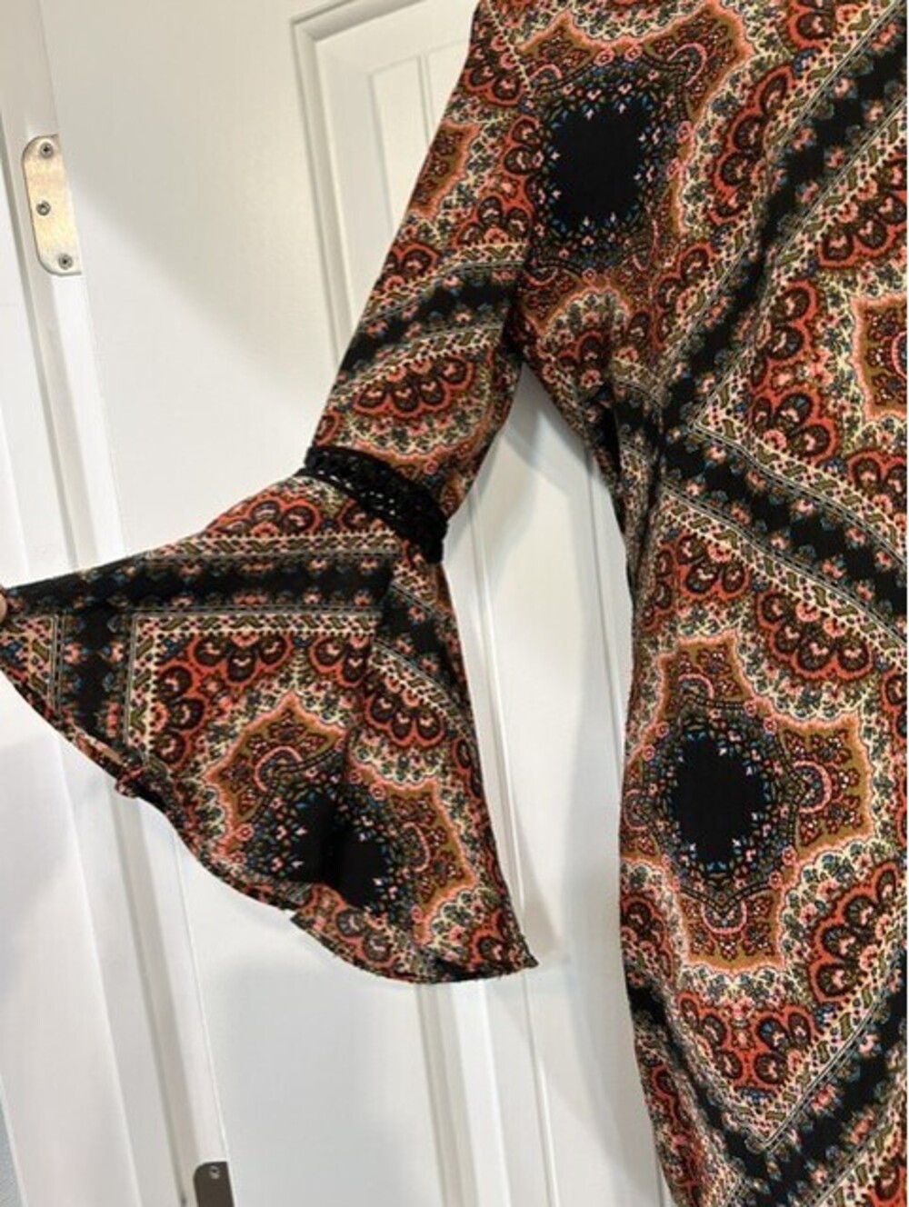 MSK Dress Paisley Print Comfy Perfect for fall brunch GUC - Picture 4 of 6